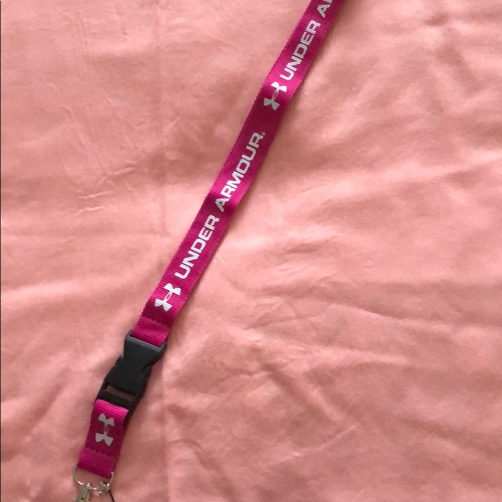 Under Armour Lanyard pink white and black